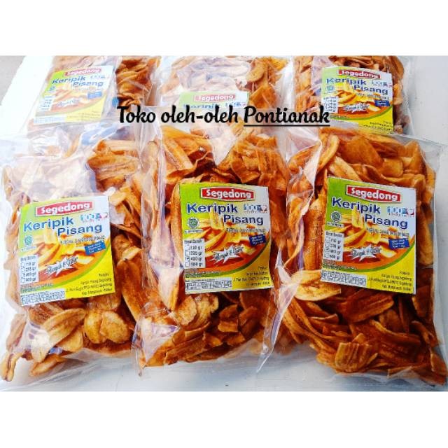 

sale KERIPIK PISANG SEGEDONG - PONTIANAK- uk BESAR 350gr