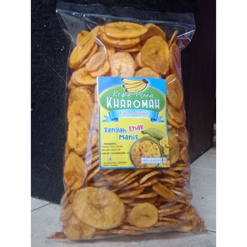

NEW! kripik pisang koin rasa manis 1kg