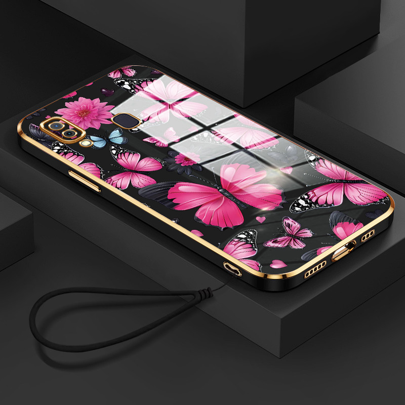 Casing Hp Untuk Samsung Galaxy A20 A30 M10s A20s A21s Case Casing HP Softcase silikon Kasing bunga  
