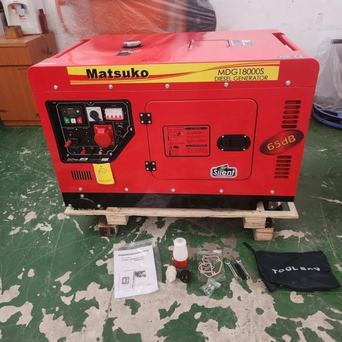 silent genset 15 kva 1 phase dan 3 phase