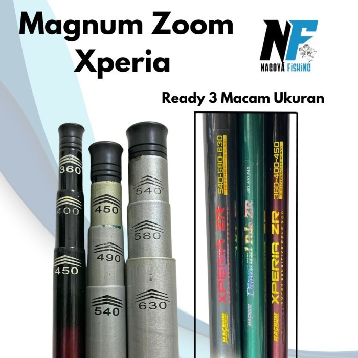 Tegek/ Joran Pole Zoom 3 Ukuran Merk Magnum Xperia ZR High Carbon Fishing Rod