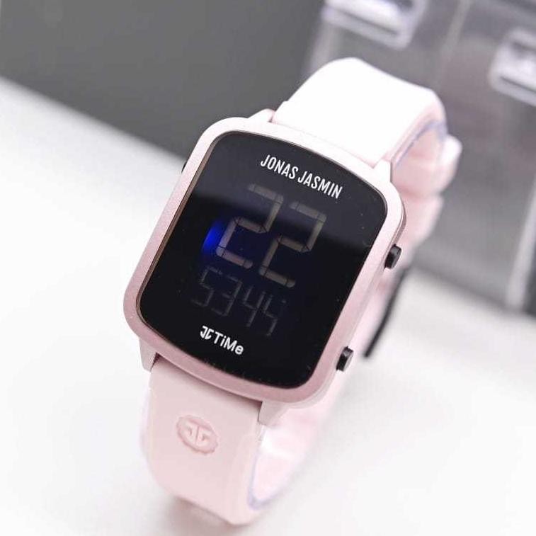 Jam Tangan Pria Wanita Jona Jan 2260 Dital Rubber Egi