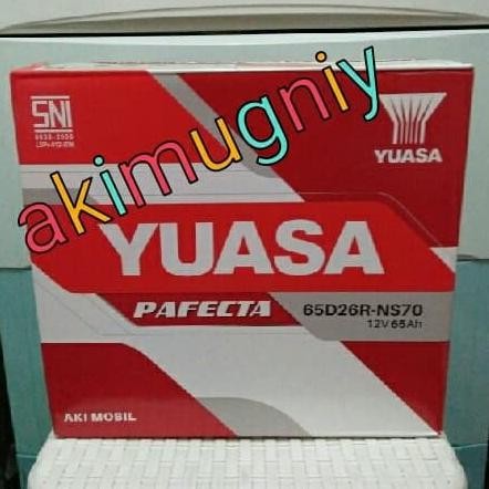 aki yuasa pafecta ns70 65ah 12v aki basah gs massiv ns autocraft Terlaris