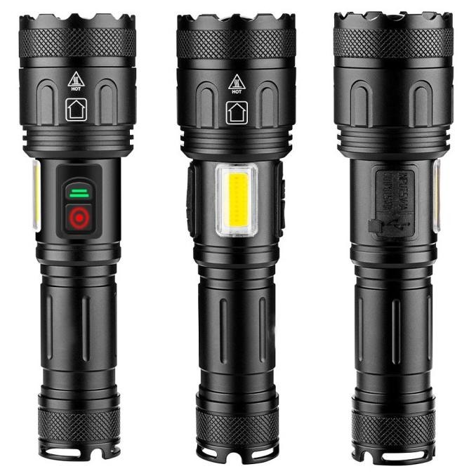 Senter SWAT LED / Senter LED XHP-160 / Senter Cas USB Portable 7 Mode Terlaris