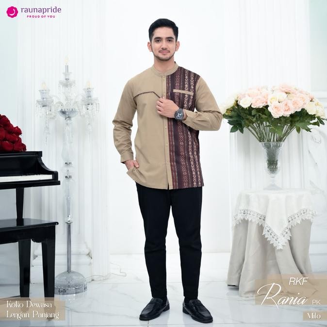 Ready Rauna Koko Dewasa Sarimbit Rania Lengan Panjang - Milo Pengiriman Cepat
