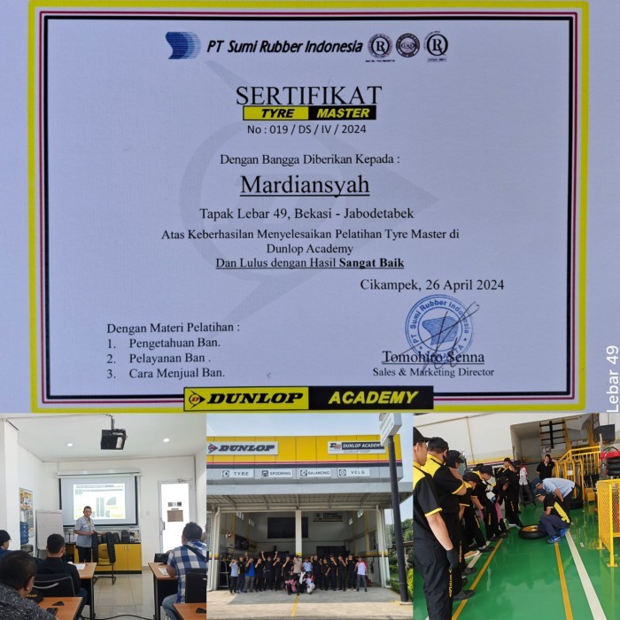 Ban DUNLOP Scootsmart 2 120.70.14 Ring 14 Ban Harian Motor Matic Vario