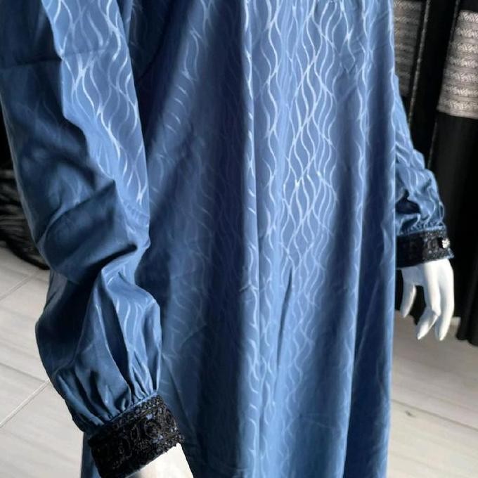 Renda Helwah Abaya Embos Forzaleta Lengan Renda Abaya Binsal Exclusive Daily Terbaru