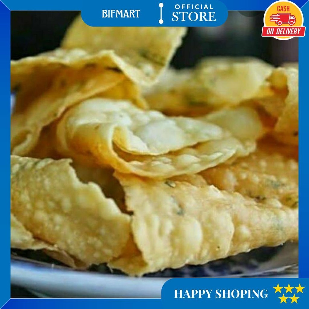 

(Rst)-Snack Keripik Bawang / Pangsit 1Kg D Promo Puncak