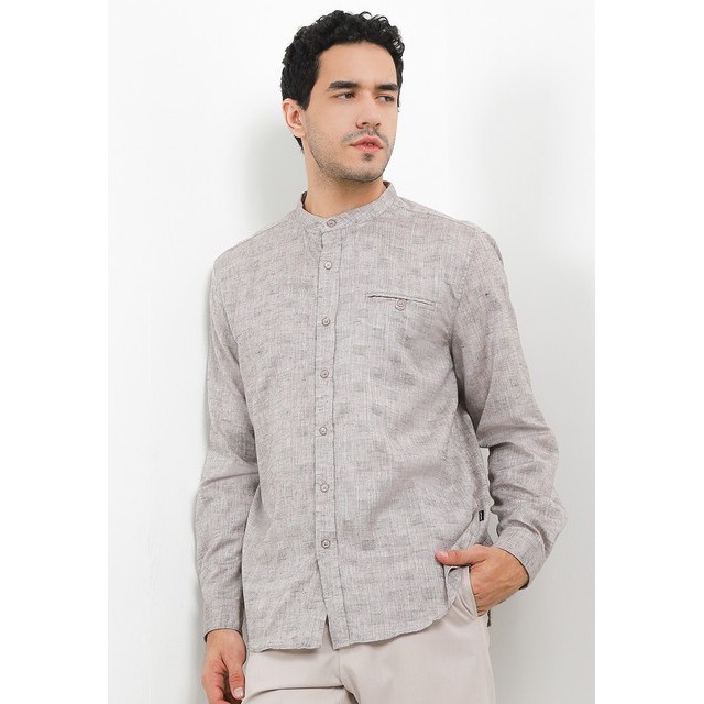 Hush Puppies Kemeja Pria Cacao Brown