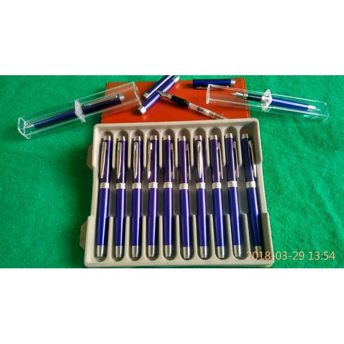 

Fountain Pen iridium Point Germany A8 BLUE.NIB M.Italic.Pena Tinta Isi