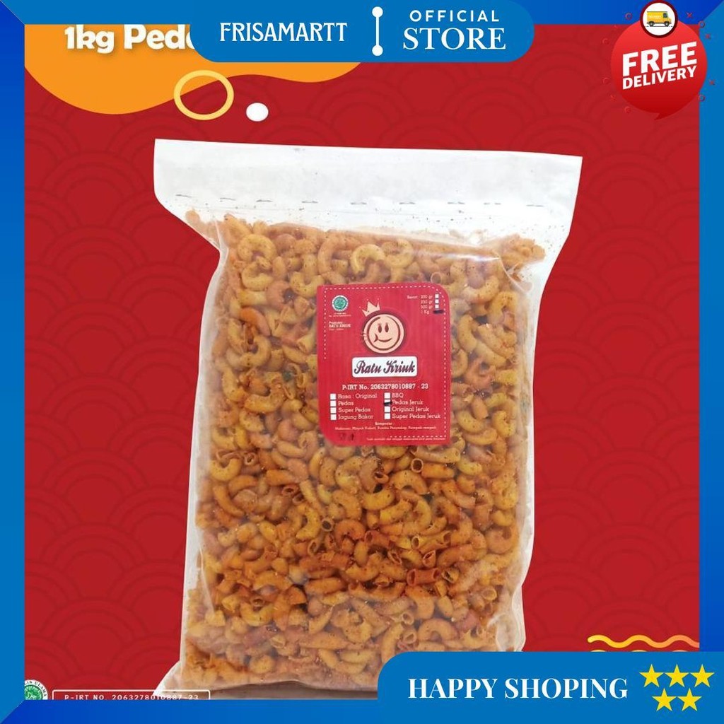

(Termurah) 1Kg Makaroni Khas Tasikmalaya By Ratu Kriuk D Terlaris