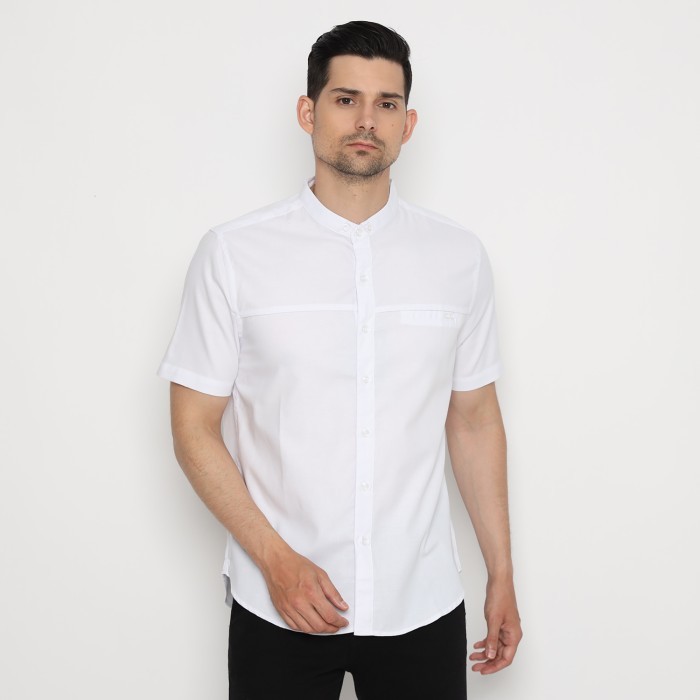 Code Male - Arabasta Kemeja Koko Pria Fashion Putih Slimfit
