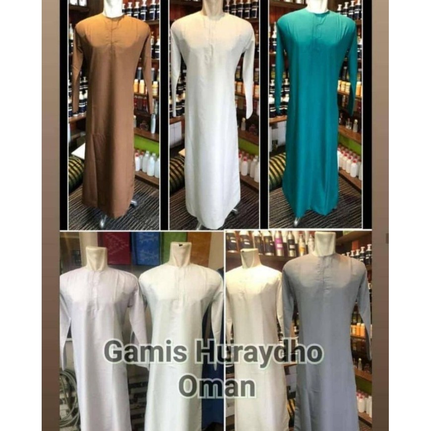 gamis huraydhoh oman / tanpa kerah