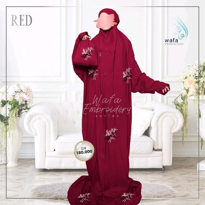 Mukena Terusan Embroidery By Ustadzah Halimah Alaydrus