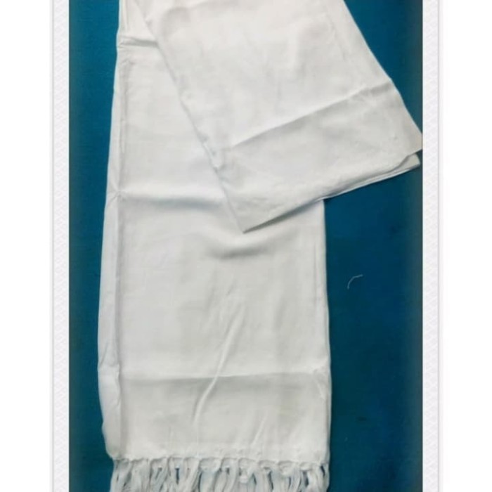 Surban Rida Putih Polos Panjang Rida Solo Rayon Surban Habib Haji Umra