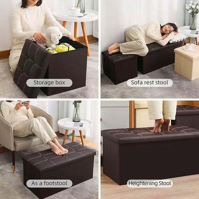 TERBARU KURSI SOFA STORAGE BOX PANJANG / BOX LIPAT PENYIMPANAN MAINAN COD