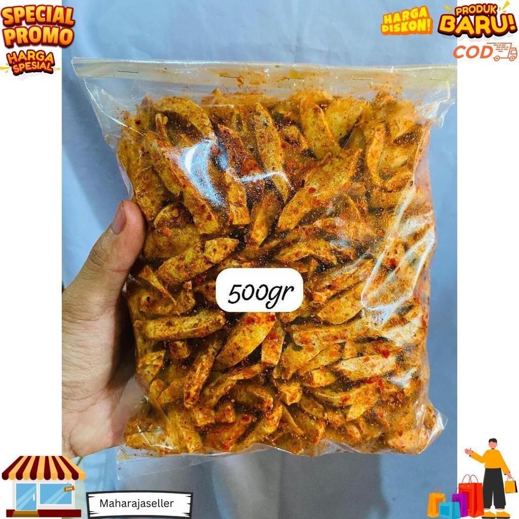

Basreng Pedas Daun Jeruk Bumbu Melimpah/Basreng Original Daun Jeruk Kemasan 500Gr 250Gr 100Gr D Cod
