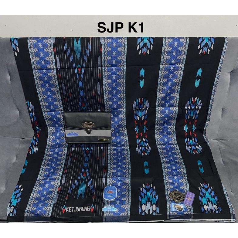 SARUNG KETJUBUNG STYLE & SUTERA SPUNSILK GOLD JAHIT TENGAH