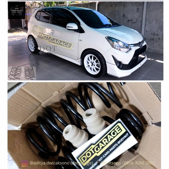 Ready Loweringkit Per Custom Empuk + Stoper Agya Ayla (Not Tein Eibach)