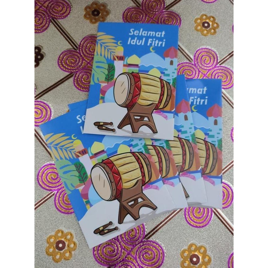 

50 PCS Amplop Lebaran Idul Fitri THR 2025 Isi 50 Pendek Mika Angpao Lebaran Motif Netral Masjid Mekah Eid Mubarak Motif Bagus DEL