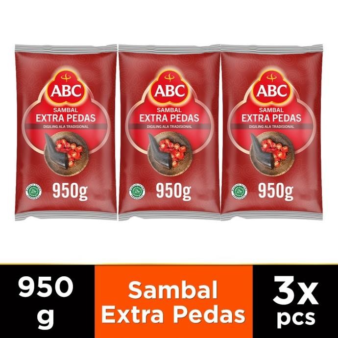 

ABC Saus Sambal Extra Pedas 950 g Multi Pack 3 pcs