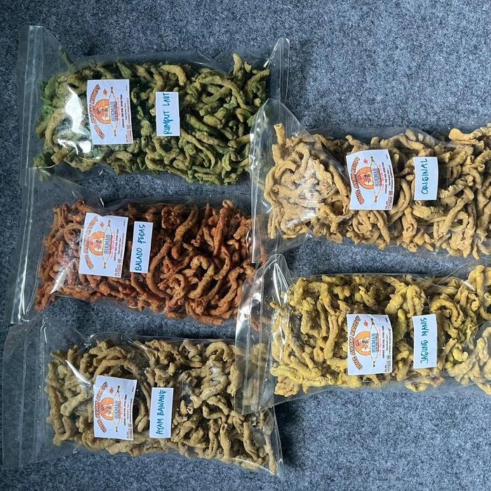 

Keripik Usus Kemasan 500Gr Ada 5 Rasa. Jagung Manis,Orijinal,Ayam Bawang,Rumput Laut Dan Balado