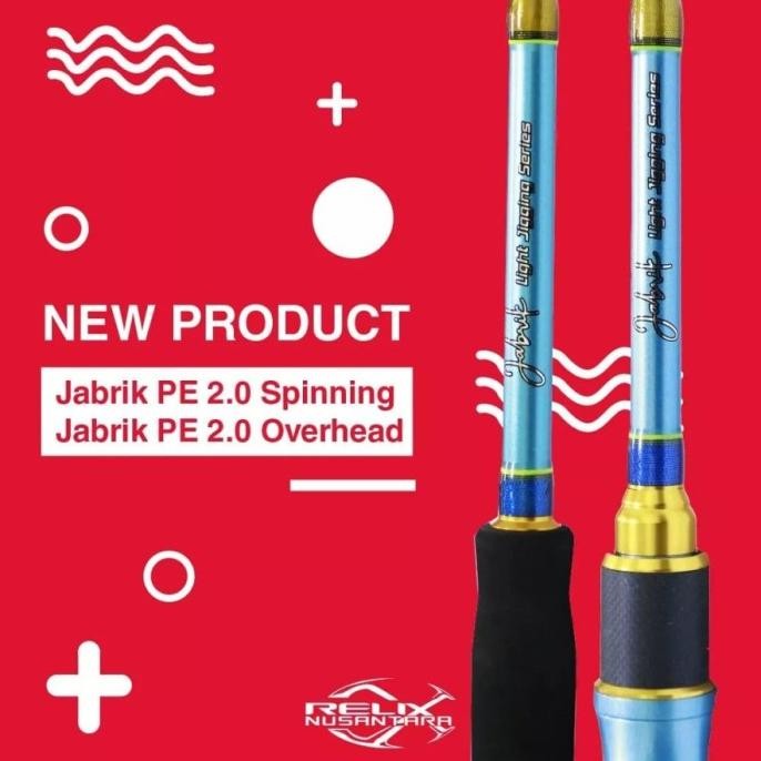 Joran Jabrik PE 2 Spinning Relix Nusantara light jigging- ALAT PANCING Terlaris