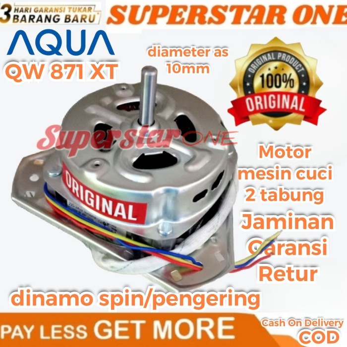 Dinamo/Motor Spin/Pengering Mesin Cuci Aqua Qw 871 Xt/Qw-871Xt