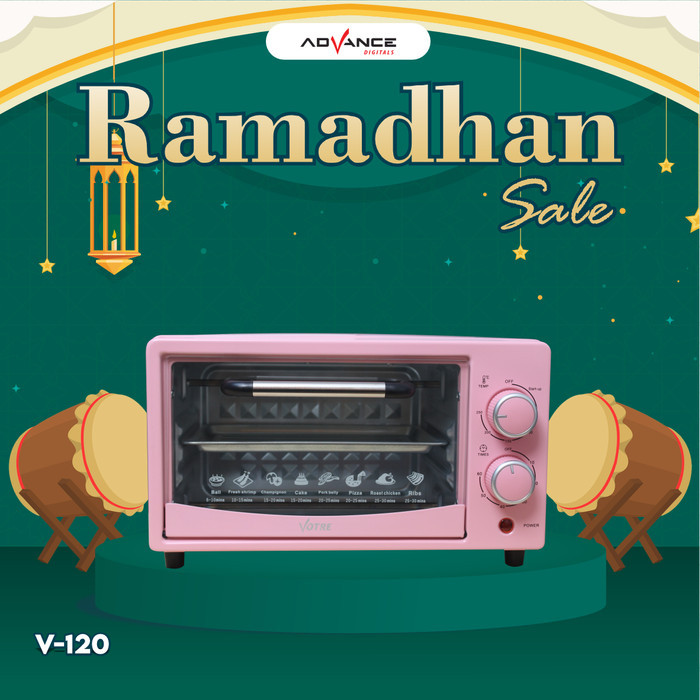 Ready 12L Oven Listrik 400 Watt Advance Electric Oven V120