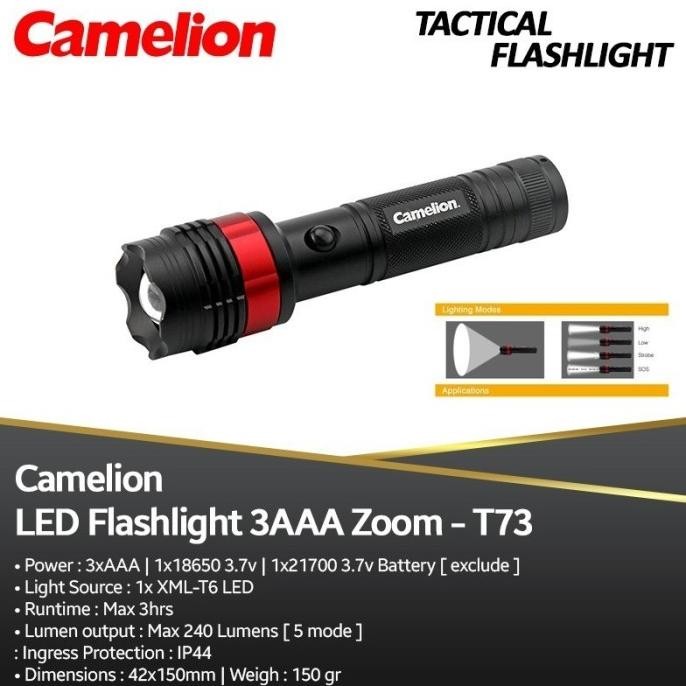 CAMELION SENTER LED T73 - SENTER FLASHLIGHT CAMELION T73 Terlaris