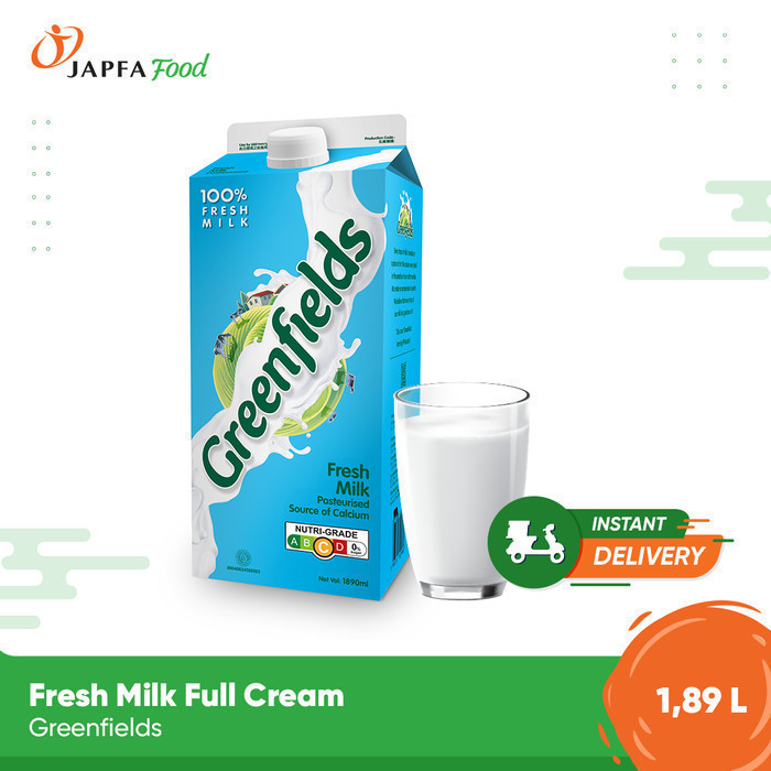 

Greenfields Fresh Milk / Susu Segar Full Cream 1,89 L - 100% Fresh Milk dari Greenfields Farm