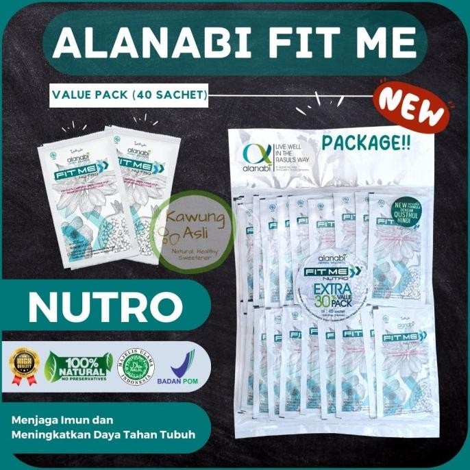 

\"\"\"\] Alanabi Fit Me Nutro Valuepack Minuman Herbal Kesehatan 40 sachet