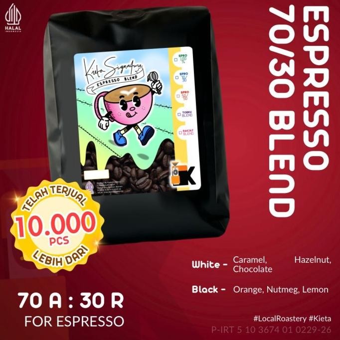 

Biji Kopi 250G Espresso Blend 70 Arabika / 30 Robusta