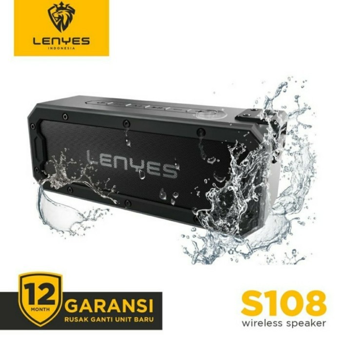 Speaker Bluetooth Lenyes Outdoor Portable Waterproof Antifall S-108