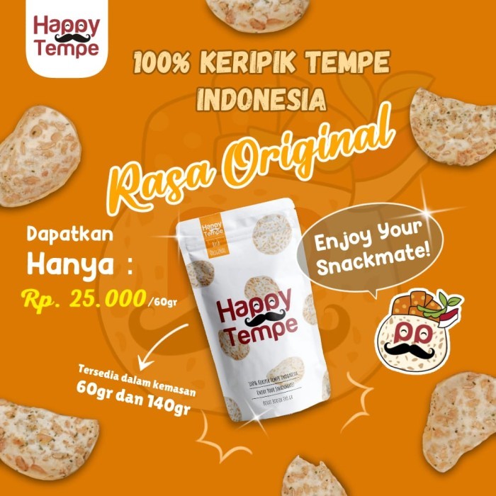

KOMPLIT Tempe Chips Happy Tempe Original