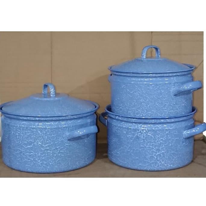 Open DS] Panci Gaspan Set HM 26-30 Blirik Batik Timbangan Kedaung Antik Klasik