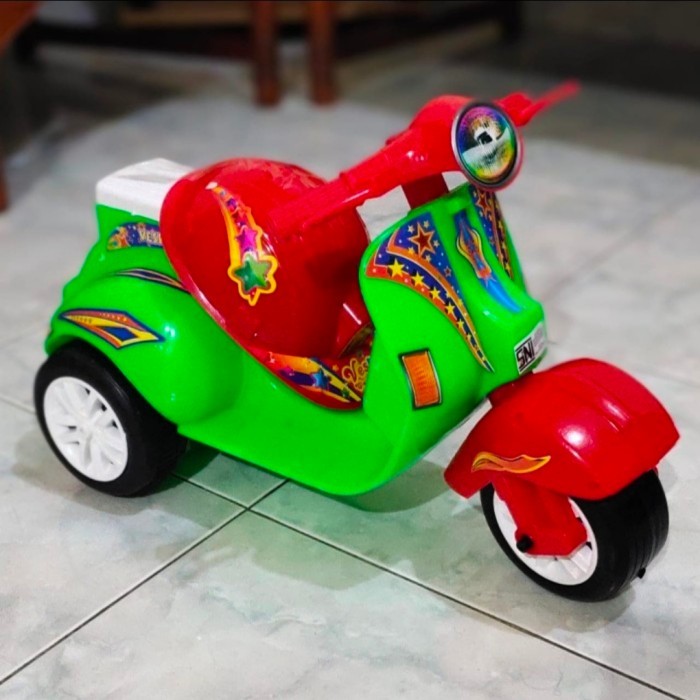 Mainan Motor Vespa Motor Dorong Mainan Anak