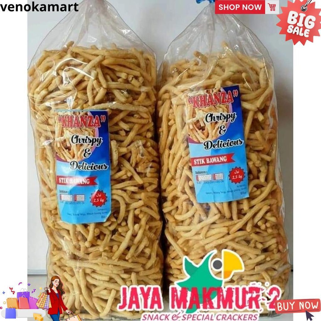 

Stik Bawang/ Kue Bawang 1Kg Renyah Gurih D Cod