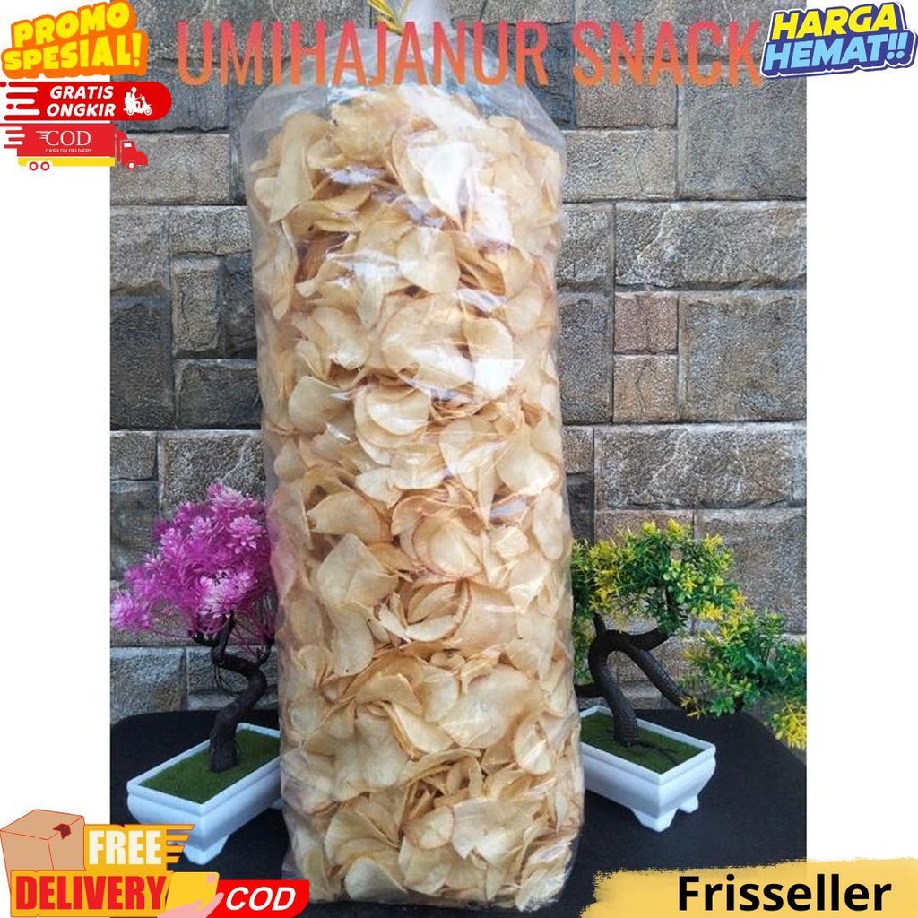 

(Gratis Ongkir) Kripik Singkong Asin 1000Gram Makanan Ringan Murah D Sale