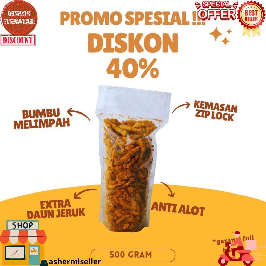 

Basreng Pedas Daun Jeruk 1 Kg Murah D Terlaris