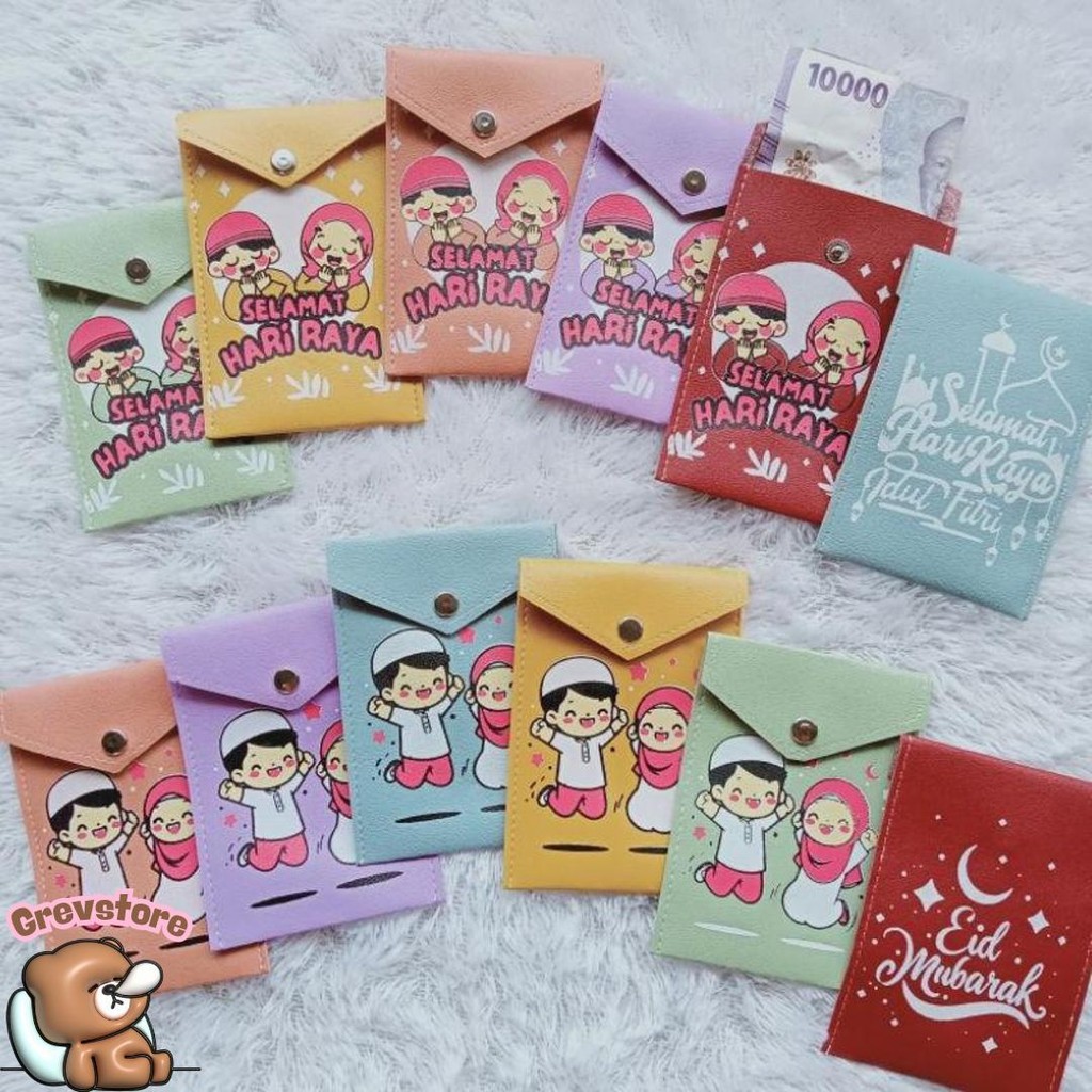

(12Pcs) Amplop Lebaran Unik Potrait Murah