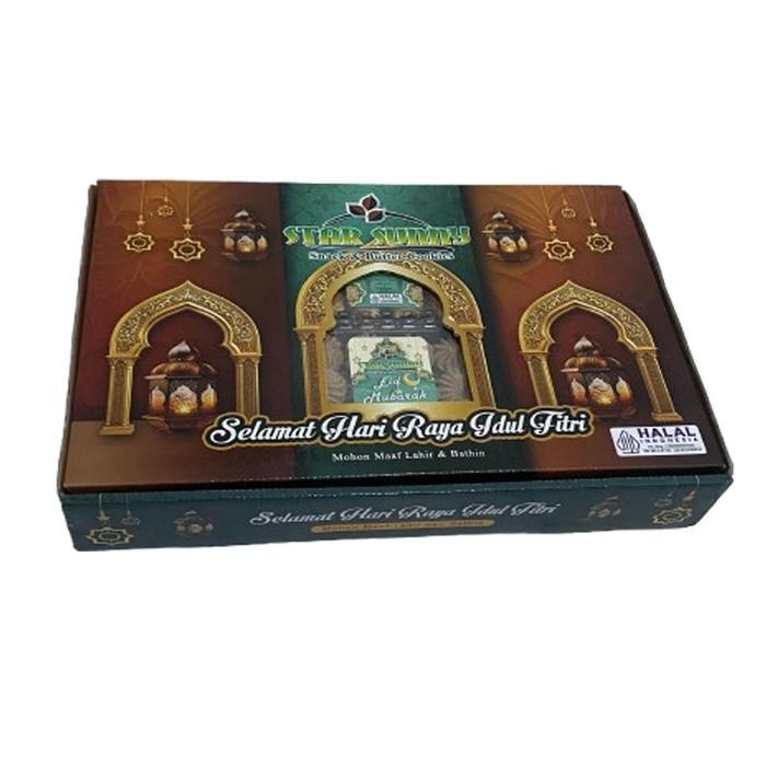 

New! Hampers Lebaran Idul Fitri Kue Kering Star Sunny Isi 6 Kue Nastar Aster Putri Salju Kacang Coklat - ISI 6 KUE Lebaran