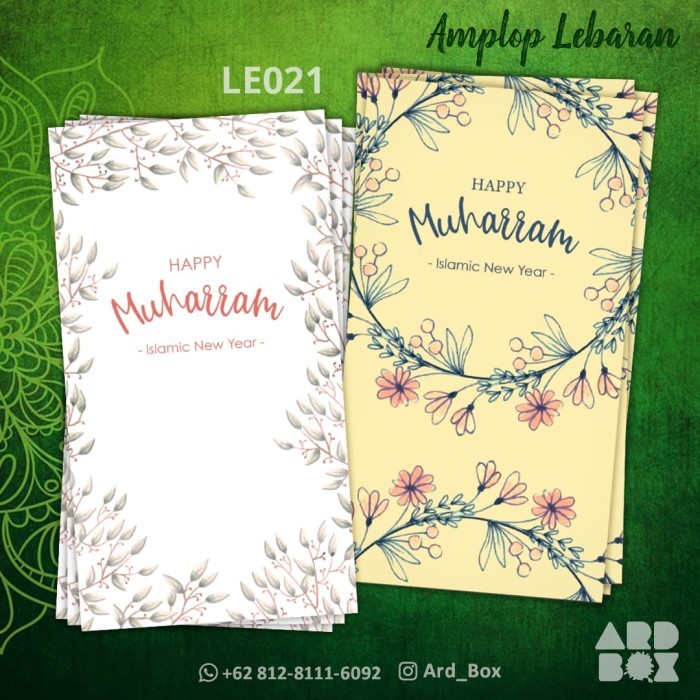 

New! Amplop Lebaran Angpao Idul Fitri Besar Custom Nama Murah 2gambar LE021 Lebaran