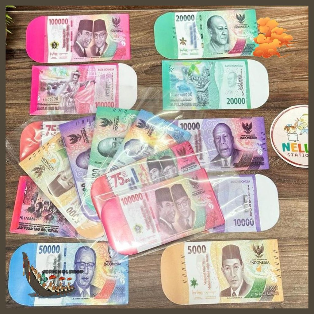 

Ampau Amplop Lebaran Uang Mainan Medium Isi 100 Lembar Cod