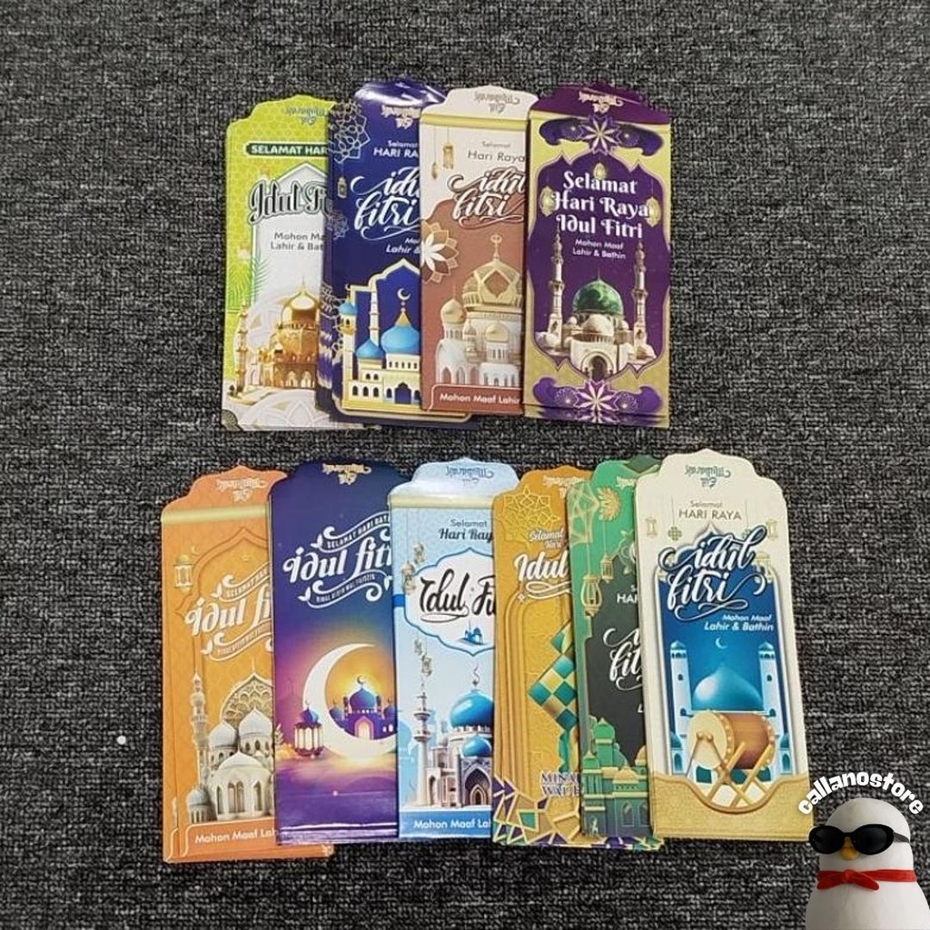 

[ 50Lembar ] Angpau Amplop Lebaran Idul Fitri Karakter Masjid Ukuran Panjang ( 7,5Cm X 16,5Cm ) Promo