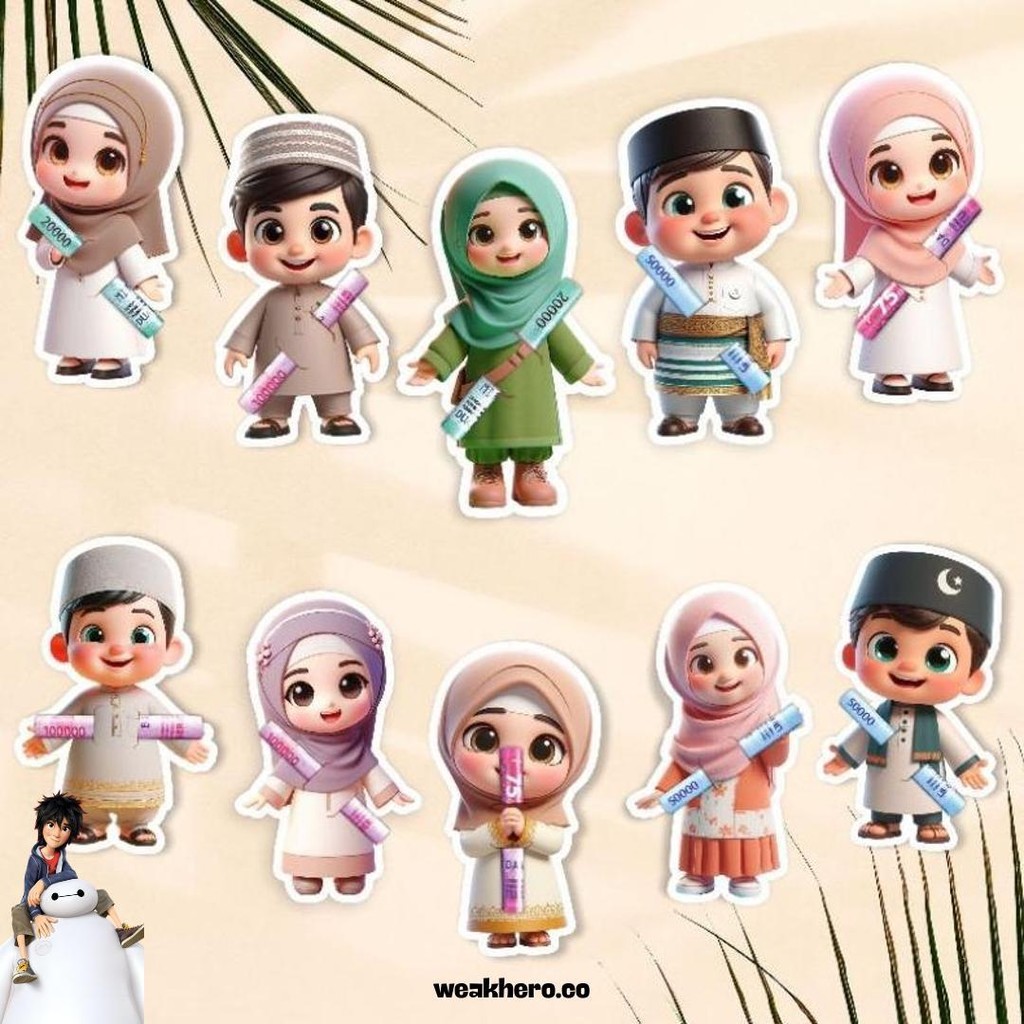 

Amplop Lebaran 2025 3D Gemoy Motif Lucu Kilat