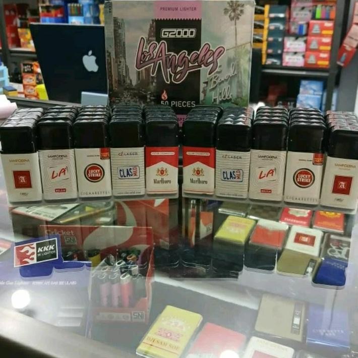 Bisa COD Korek api Bara keren plus lampu Senter LA / korek bara / pemantik ||