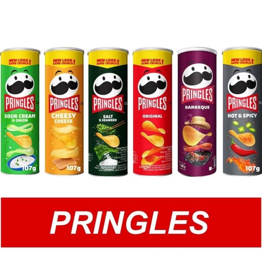 

PRINGLES POTATO CHIPS / KERIPIK KENTANG102 gram ALL Variant