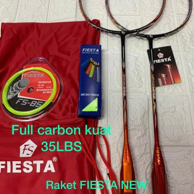 Raket Badminton NEW FIESTA FS Break Free 555 Full carbon taiwan 35lbs Terlaris