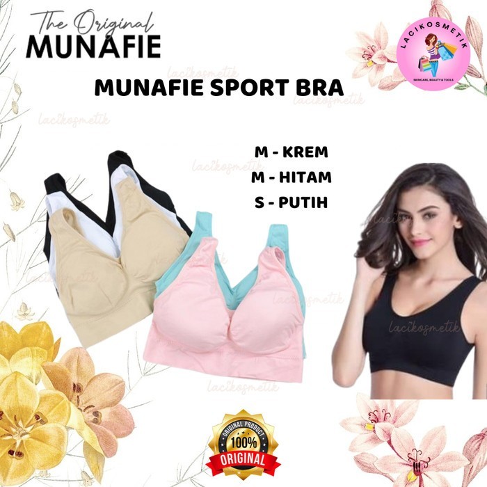Munafie Sport Bra Bra Sport Original Nyaman Tidak Panas Asli 100%